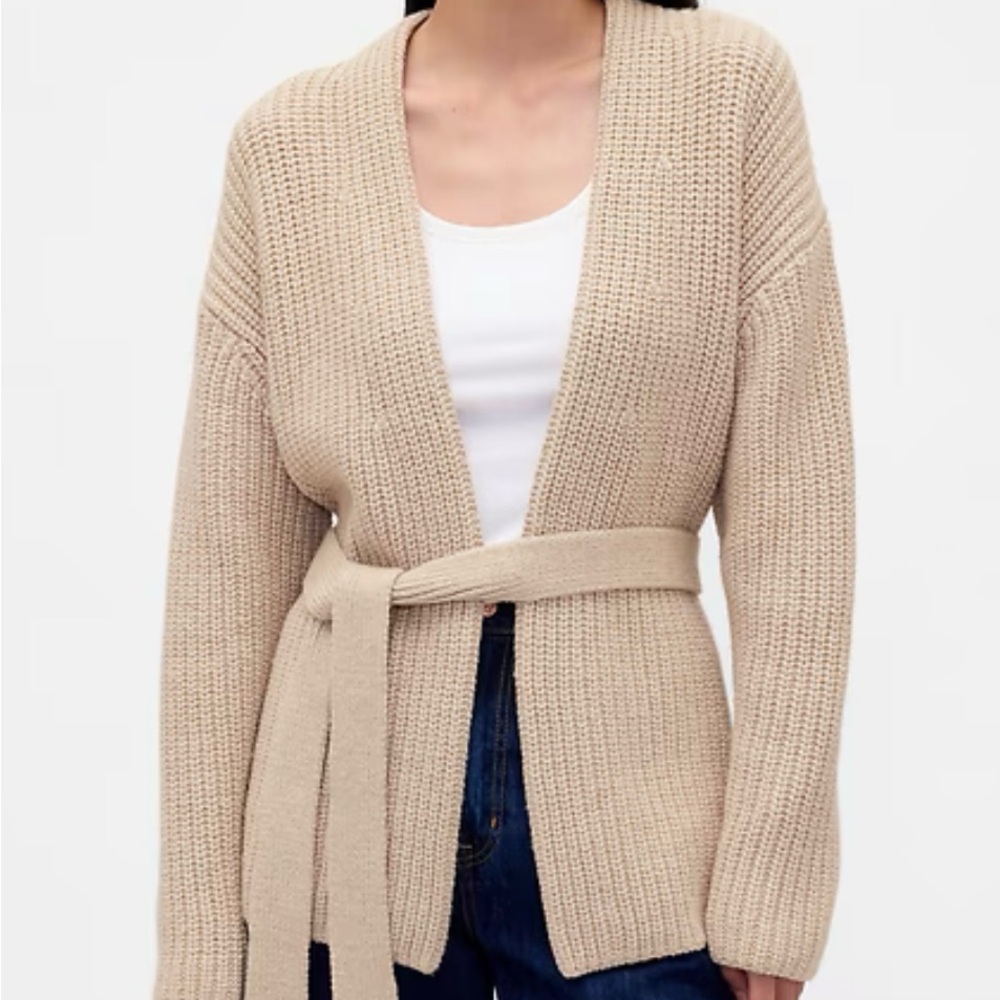 Gap Cotton-Blend Wrap Cardigan Sweater new with tags